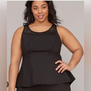 Livi Active Lane Bryant Peplum Workout top 14/16W